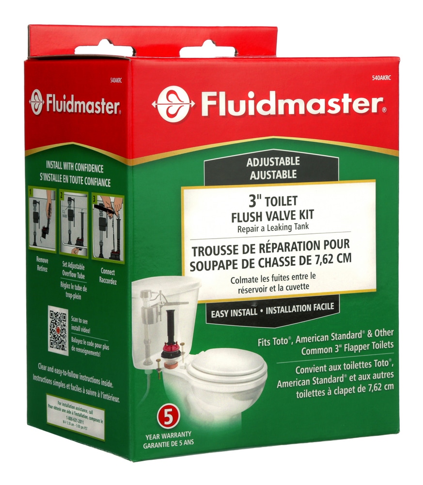 Fluildmaster Adjustable Toilet Flush Valve kit, 3in Canadian Tire