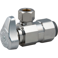BrassCraft Angle Valve, 1/2-in PNC x 3/8-in Front_Angled_Left