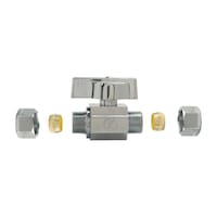 BrassCraft Straight Valve, 3/8-in FIP x 3/8-in Compression Front_Flat