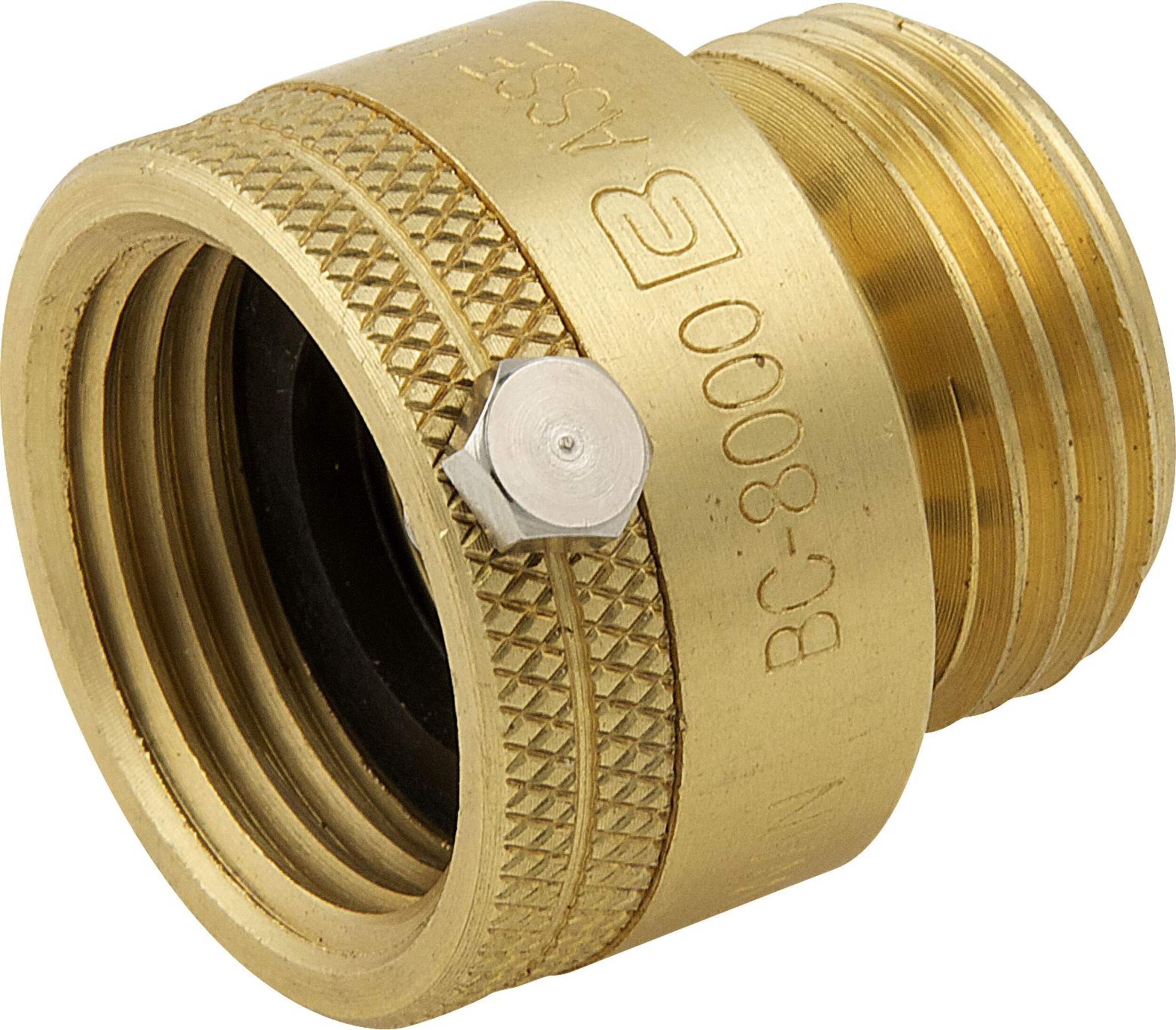 PlumbShop Brass Vacuum Breaker, 3/4-in Front_Angled_Left