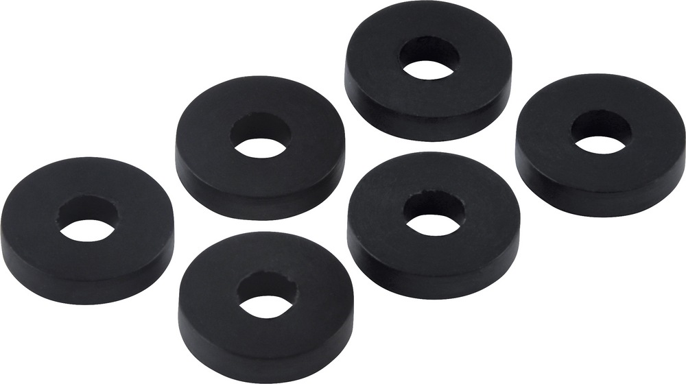 Flat Faucet Washers, Rubber, 1/4in M, 6pk Canadian Tire