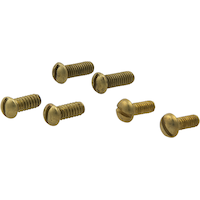 Vis pour robinet d'arrosage PlumbShop, laiton brut, tailles variées, paq. 6 Front_Angled_Left