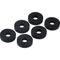 Rondelles plates pour robinet PlumbShop, caoutchouc, 1/4 po R, 9/16 po de diamètre extérieur, paq. 6 Overhead_Plunge