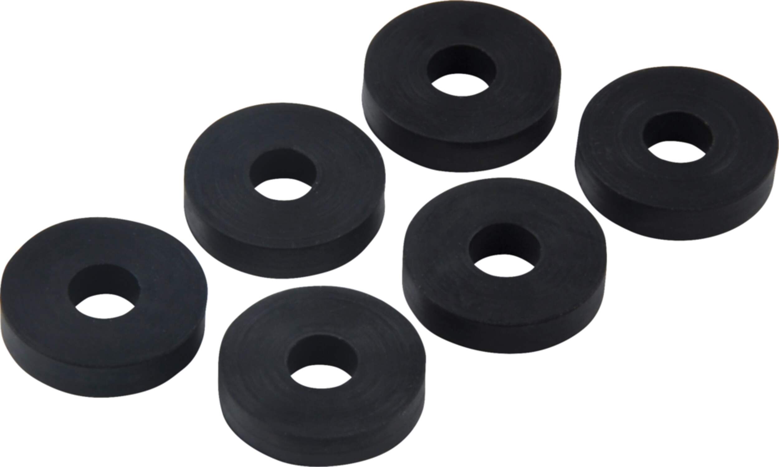 Rondelles plates pour robinet PlumbShop, caoutchouc, 1/4 po R, 9/16 po de diamètre extérieur, paq. 6 Overhead_Plunge