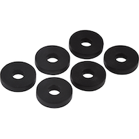 Rondelles plates pour robinet PlumbShop, caoutchouc, 19/32 po de diamètre extérieur, paq. 6 Overhead_Plunge