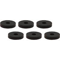 Rondelles plates pour robinet PlumbShop, caoutchouc, 1/2 po R, 3/4 po de diamètre extérieur, paq. 6 Front_Elevated