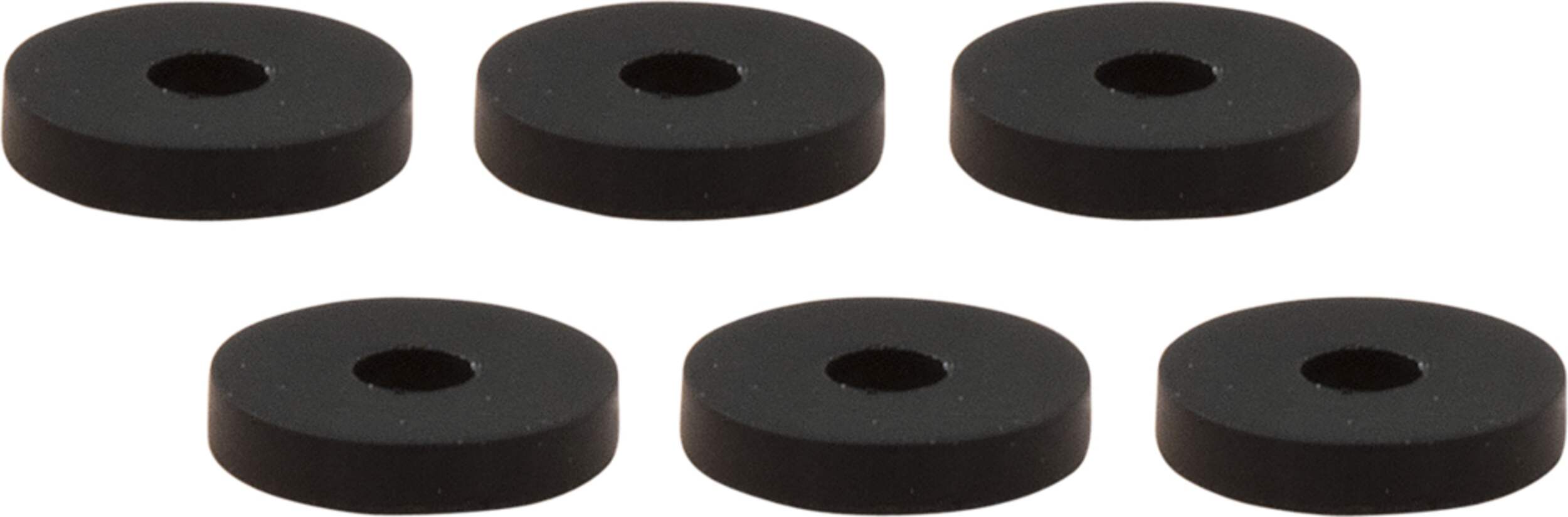 Rondelles plates pour robinet PlumbShop, caoutchouc, 1/2 po R, 3/4 po de diamètre extérieur, paq. 6 Front_Elevated