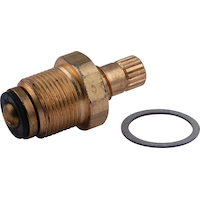 PlumbShop Jameco Hot Water Faucet Cartridge, Rough Brass, 1-pk Composite_or_Mixed