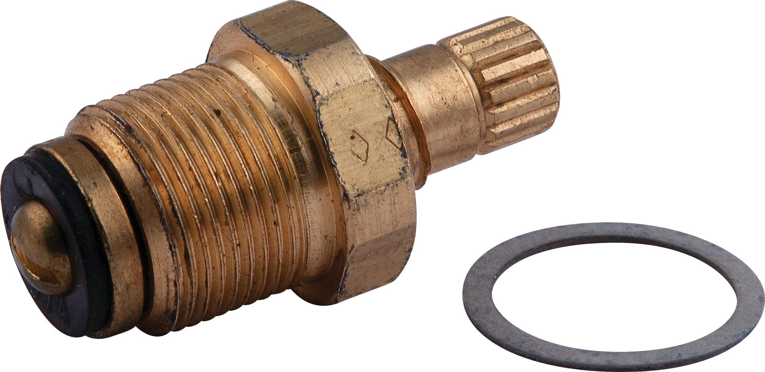 PlumbShop Jameco Hot Water Faucet Cartridge, Rough Brass, 1-pk Composite_or_Mixed