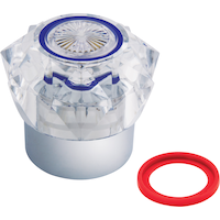 PlumbShop EMCO Sapphire Handle Insert Button Set, Acrylic, Large