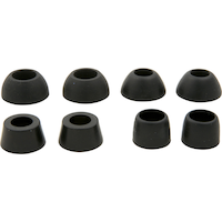 Rondelles coniques assorties PlumbShop, caoutchouc, noir, paq. 8 Front_Elevated