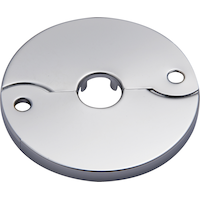 PlumbShop Split Floor/Ceiling Flange, Chrome, 3/4-in OD Tube or 1/2-in IP