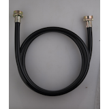 PlumbShop High Pressure PVC Washing Machine Connector, Black, 3/4-in x 6-ft Overhead_Flat