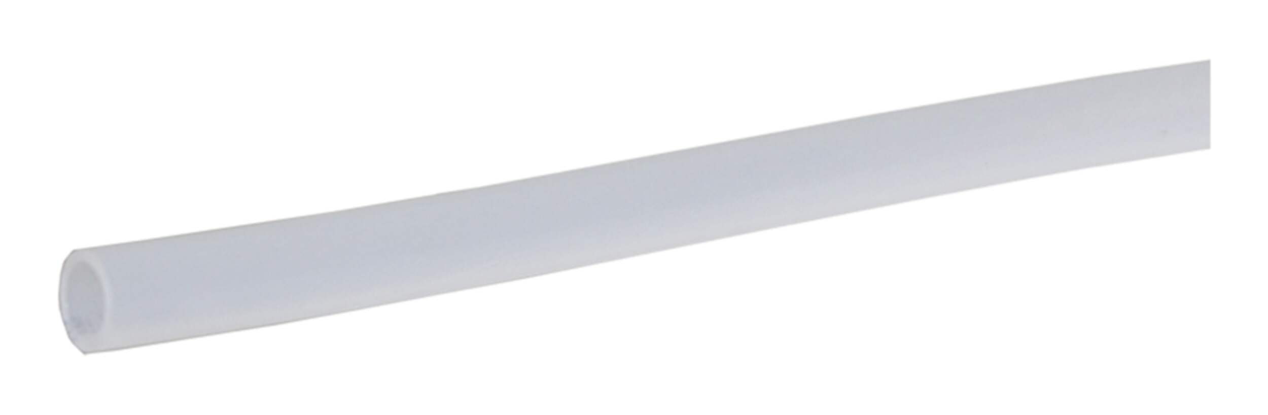 PlumbShop Pre-Cut Poly Tubing, White, 0.375-in ID x 0.5-in OD x 25-ft Front_Angled_Left