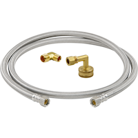 PlumbShop by BrassCraft Dishwasher Connector Supply Line Kit, 72-in