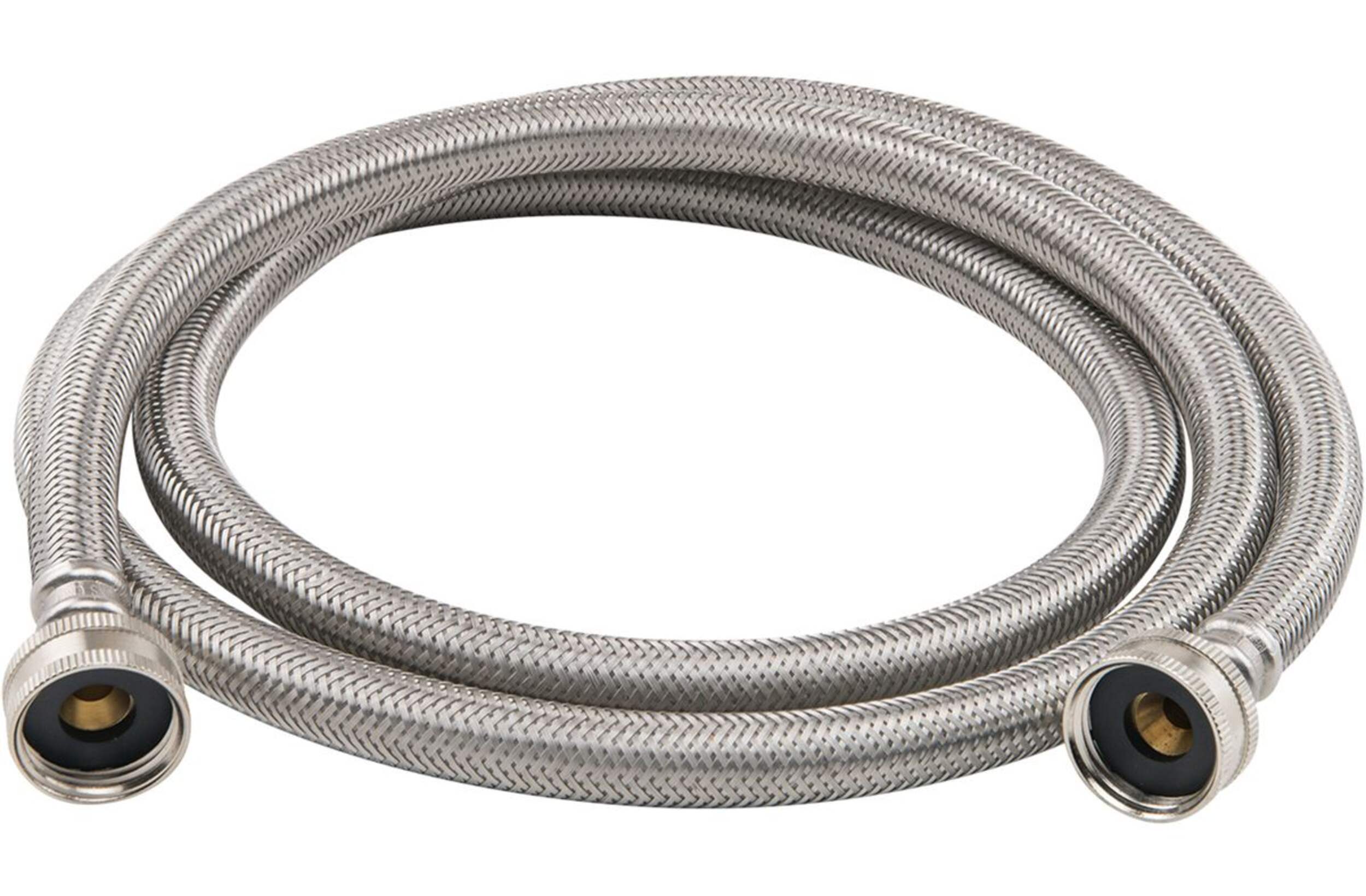 PlumbShop High Pressure Stainless Steel Washing Machine Hose, 72-in Composite_or_Mixed