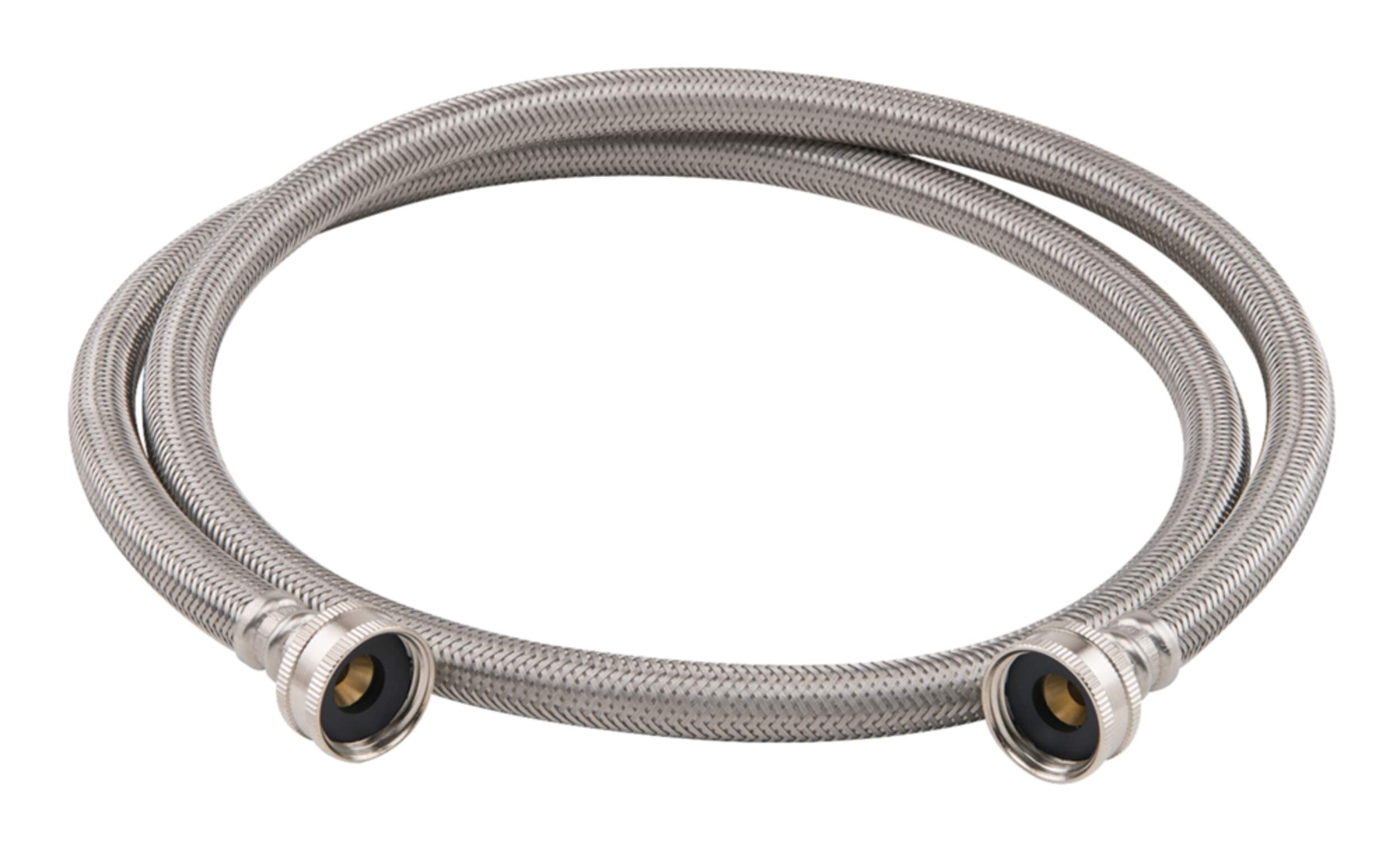 PlumbShop High Pressure Stainless Steel Washing Machine Hose, 60-in Composite_or_Mixed