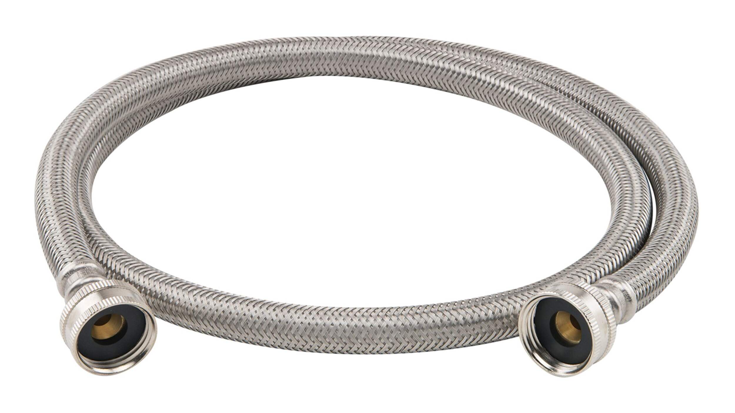 PlumbShop High Pressure Stainless Steel Washing Machine Hose, 48-in Composite_or_Mixed