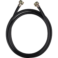 PlumbShop PVC Washing Machine Water Connector, Black, 3/4-in x 8-ft Composite_or_Mixed