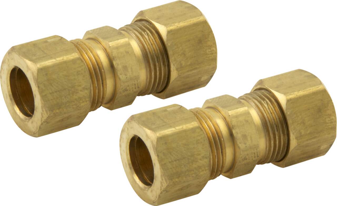 3/4 OD Compression Copper Tube Union Straight Joiner Fitting Air Gas Water