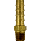PlumbShop Brass Hose Barb Adapter, 1/4-in MIP x 3/8-in ID Hose