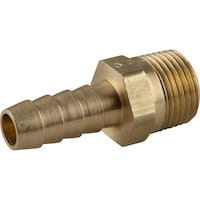 PlumbShop Brass Hose Barb Adapter, 3/8-in MIP x 3/8-in ID Hose Front_Angled_Left