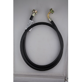 PlumbShop Rubber Iron Pipe Thread 90-Degree End Fit Washing Machine Water Connector, 6-ft Composite_or_Mixed