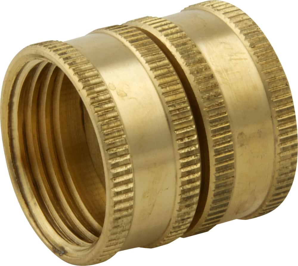 PlumbShop Hex Brass Pipe Nipple, 3/4-in MIP, 1-pk