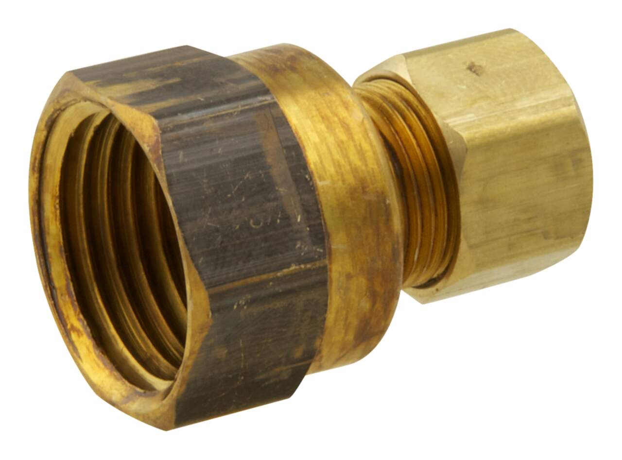 Legines Brass Compression Fitting, Male Connector, Adapter, 3/16 Tube OD x  1/8 NPT Male, Pack of 2