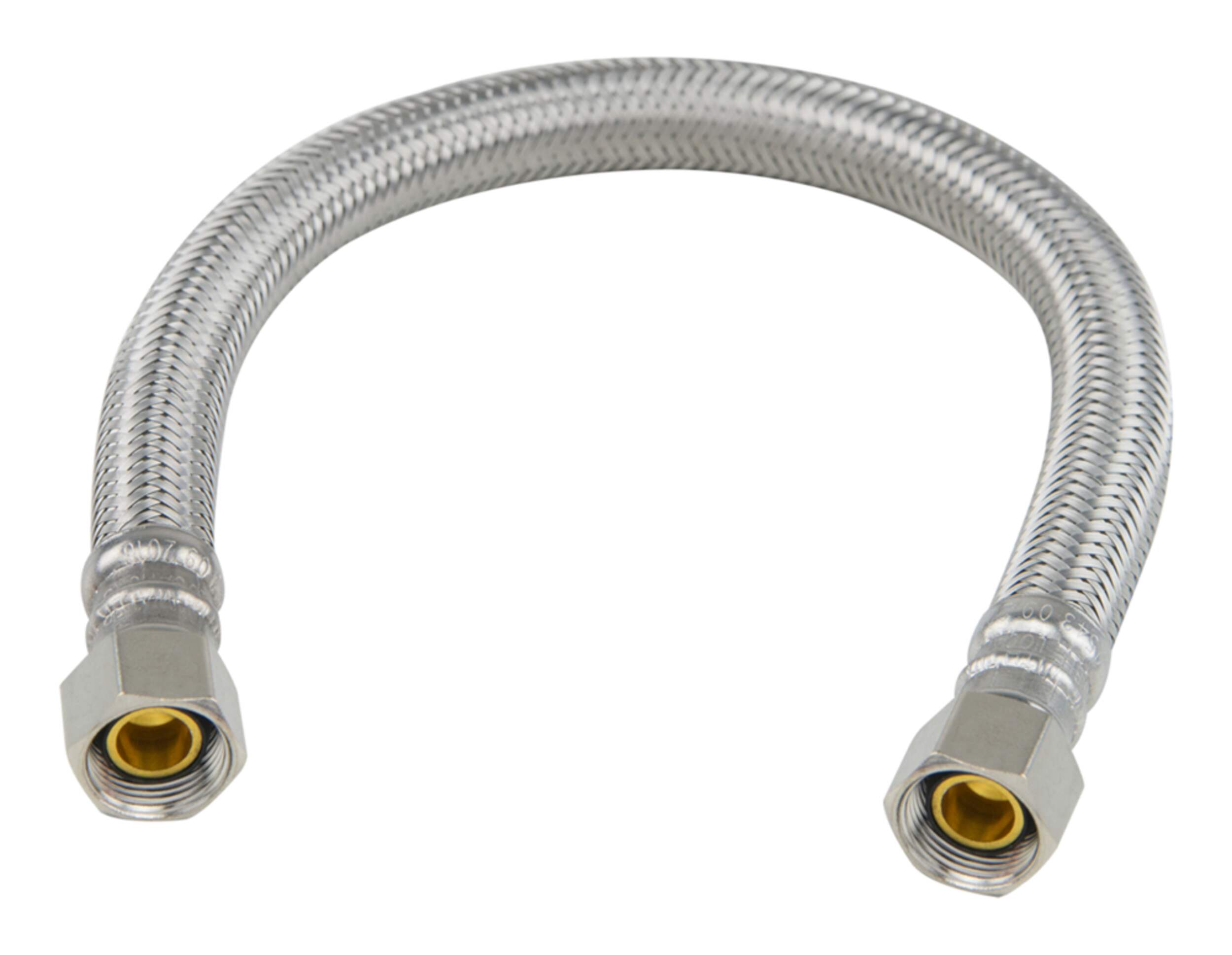 PlumbShop Stainless Steel Dishwasher Connector, 12-in Front_Elevated