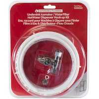 Ice Maker/Water Filter Connector Kit with 1/4-in Pex Tubing Front_Flat