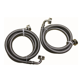 Waterline Braided Universal Washing Machine Supply Kit with Elbow Inlets, 60-in (152.4 cm) Composite_or_Mixed