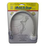 Raccords de toilette Waterline Add-A-Stop, en acier inoxydable, 30,48 cm (12 po) Front_Flat