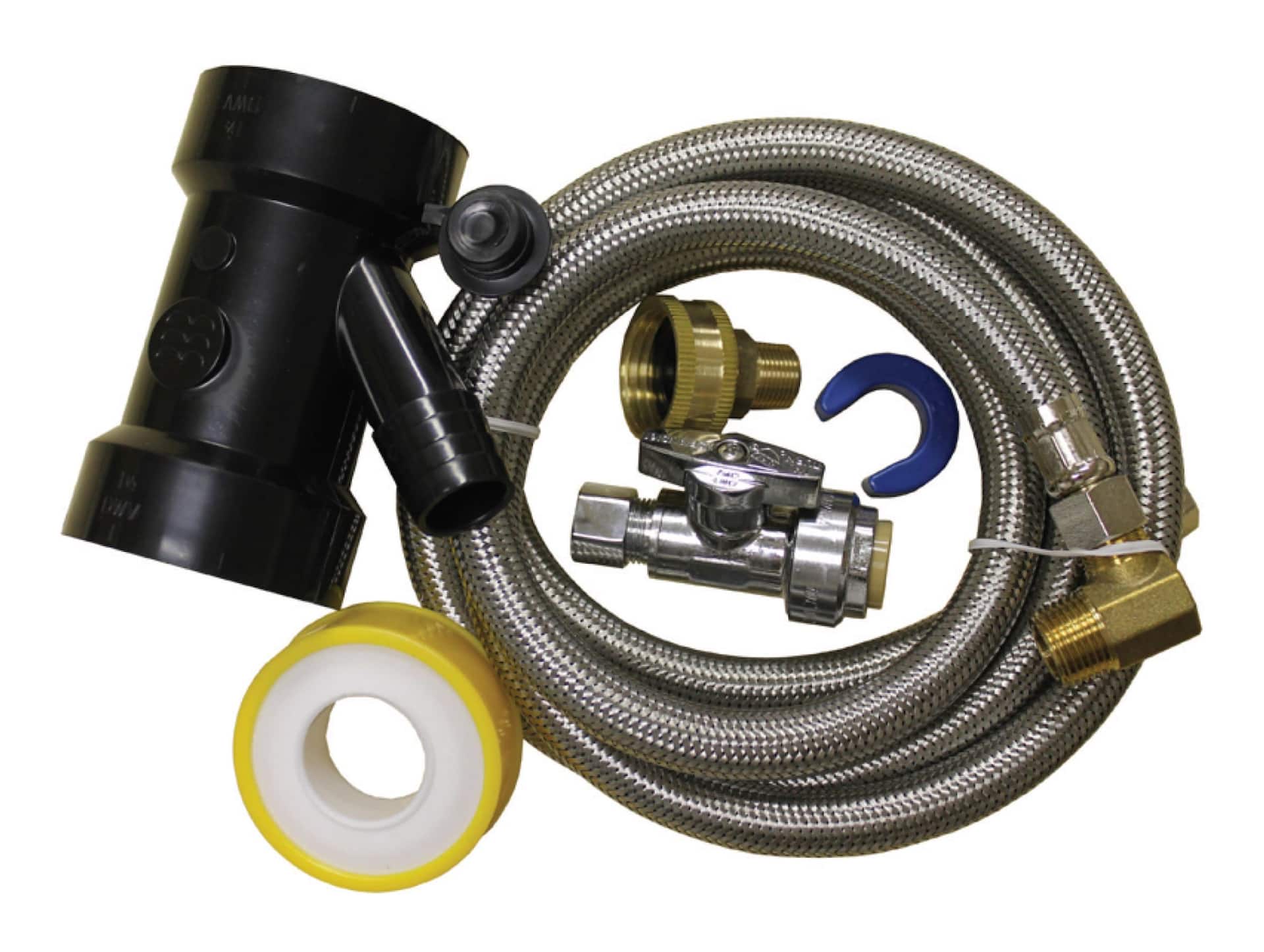 Waterline Dishwasher Installation Kit with Connection 72 in