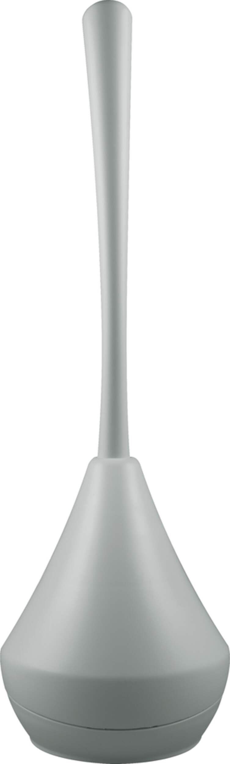 Débouchoir à toilette PlumbShop Plunge-N-Store avec support, gris Front_Flat