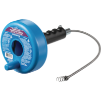 PlumbShop PS2410 Canister Auger with Spring Wire, 15-ft