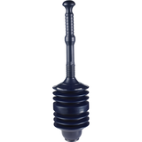 PlumbShop Plastic Corrugated Toilet Plunger, Large Front_Flat