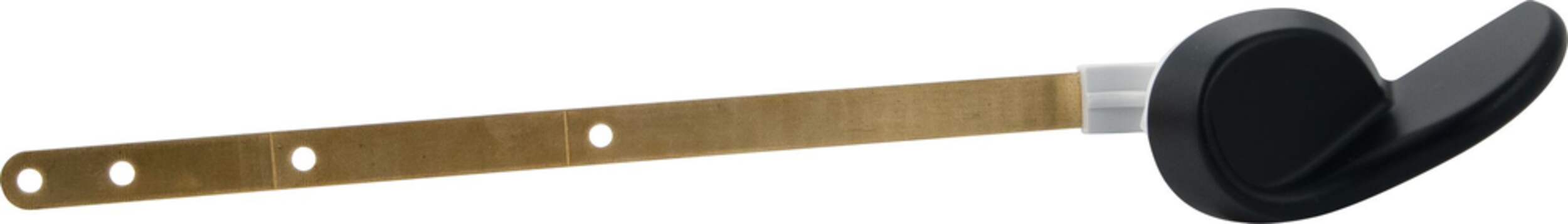 PlumbShop Toilet Tank Flush Lever, Fits Most Toilets, Matte Black Front_Angled_Right