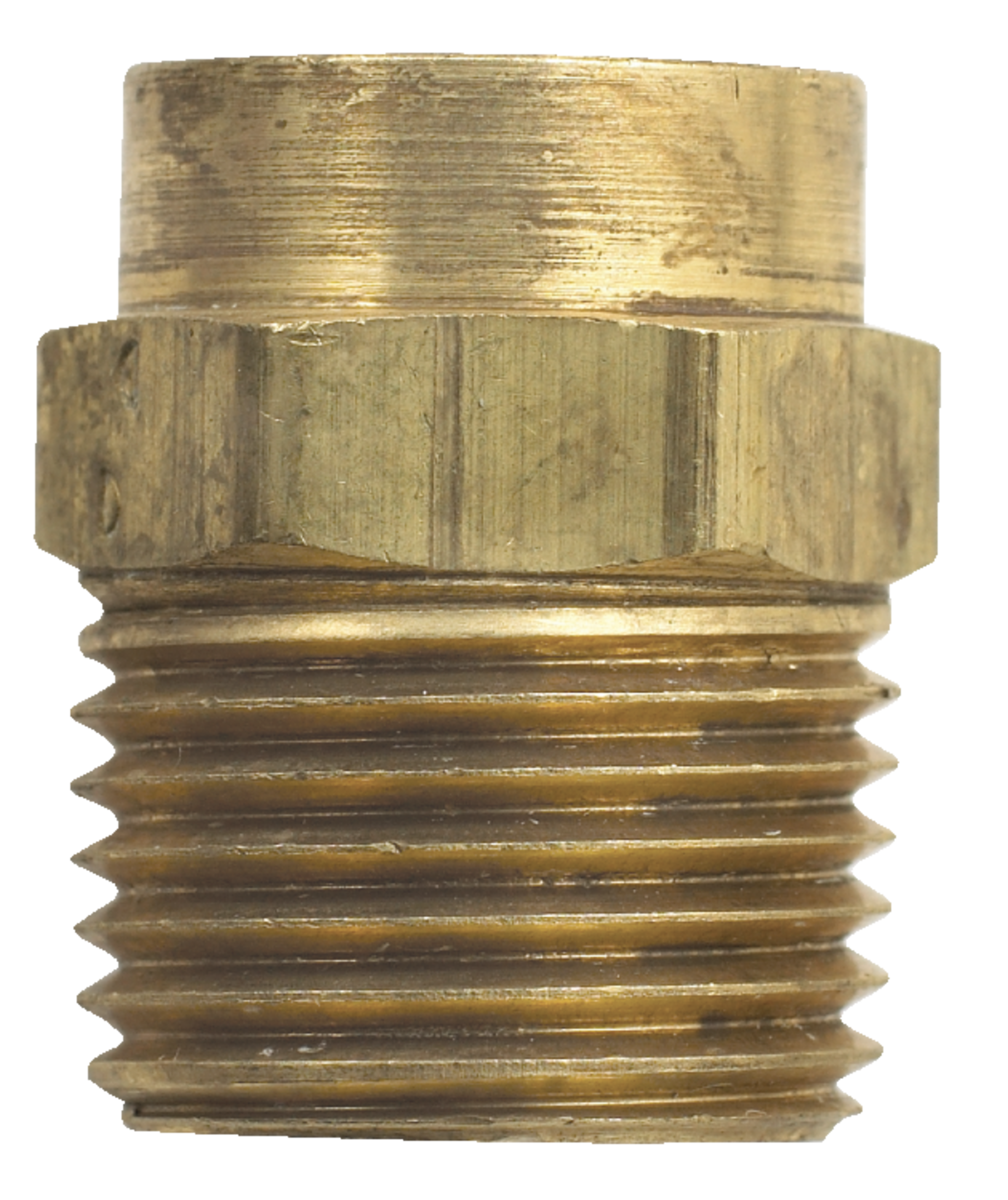 Bow Copper Plumbing Adapter, Male & Female Thread Pipe, Assorted Sizes Front_Flat