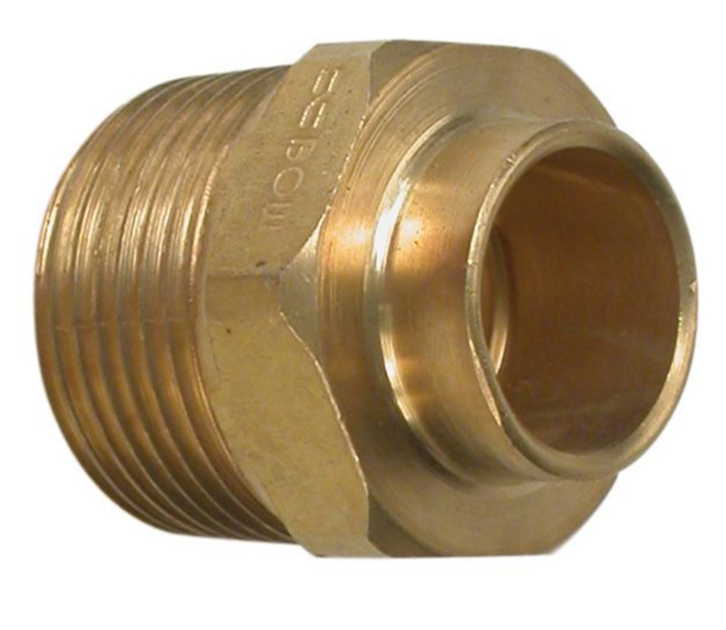 Bow MPT Adapter, 1/2-in x 1/4-in Front_Three_Fourths_Angled_Right