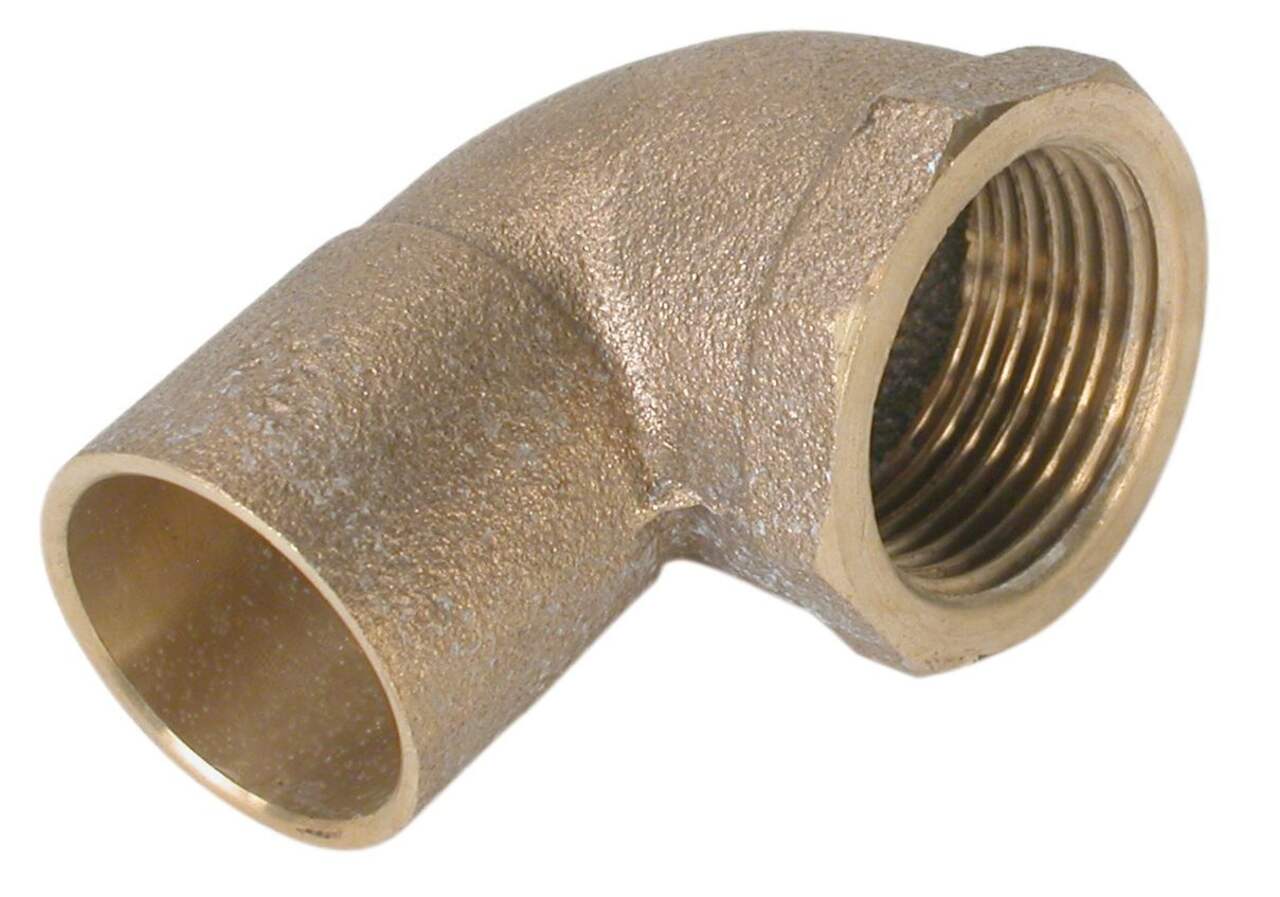 Bow Copper 90-Degree Elbow Female Pipe Thread, 1/2-in