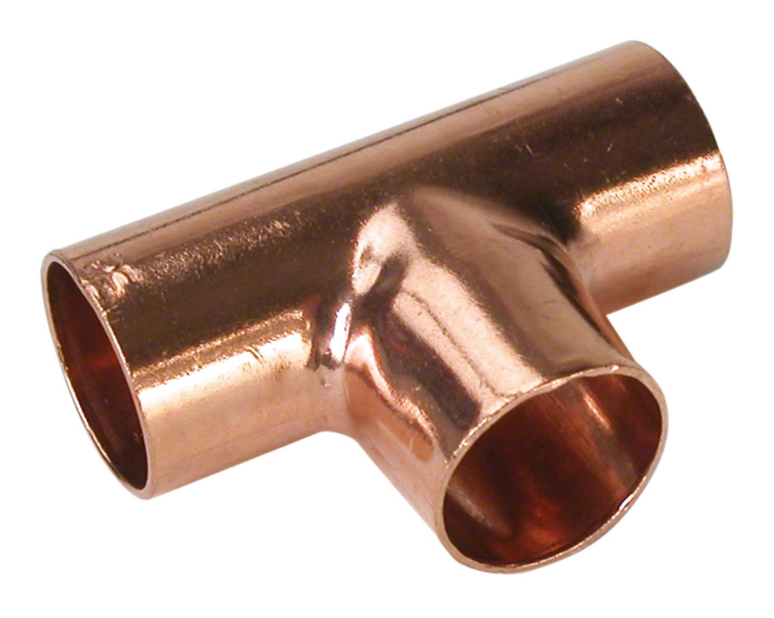 Raccord de tuyau en T cuivre-cuivre Bow, 3/4 po Overhead_Plunge