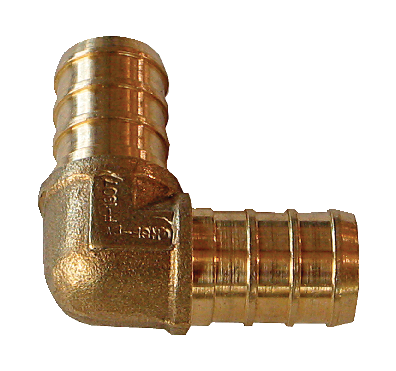 Waterline Solid Brass Tee Fitting for PEX Pipe, 3/4 x 3/4 x 1/2-in