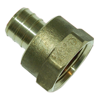 Adaptateur femelle pour tuyau PEX Waterline, 3/4 x 3/4 po, laiton massif Overhead_Plunge