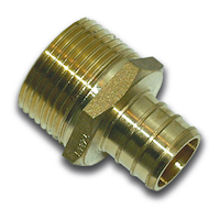 Adaptateur mâle pour tuyau PEX Waterline, 3/4 x 3/4 po, laiton massif Overhead_Plunge