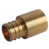Raccord femelle pour tuyau PEX Waterline, 3/4 x 3/4 po, laiton massif Front_Angled_Left