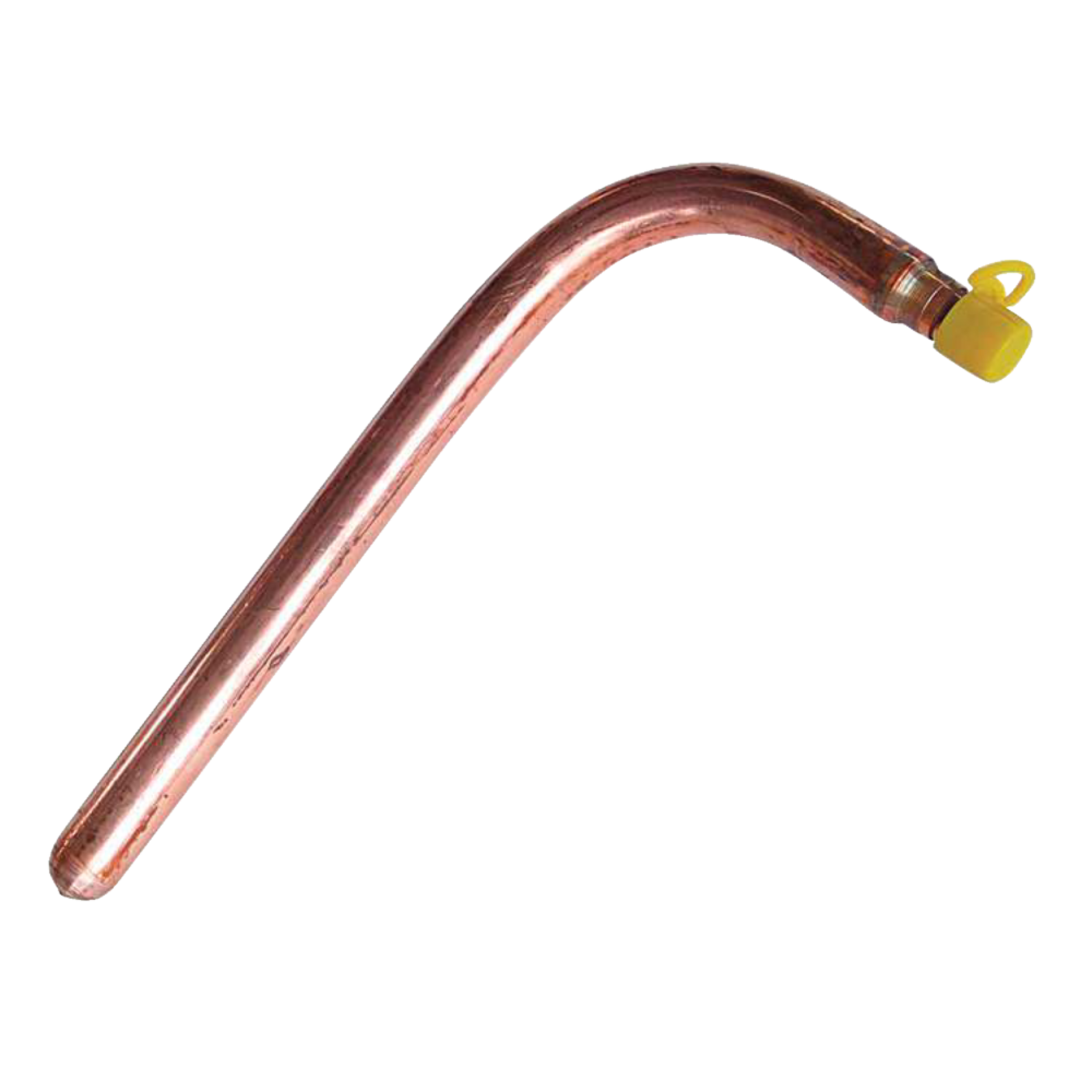 Waterline Copper Stub Out Elbow for PEX Pipes, 3 1/2-in Bend x 6-in Long x 1/2-in Front_Angled_Right