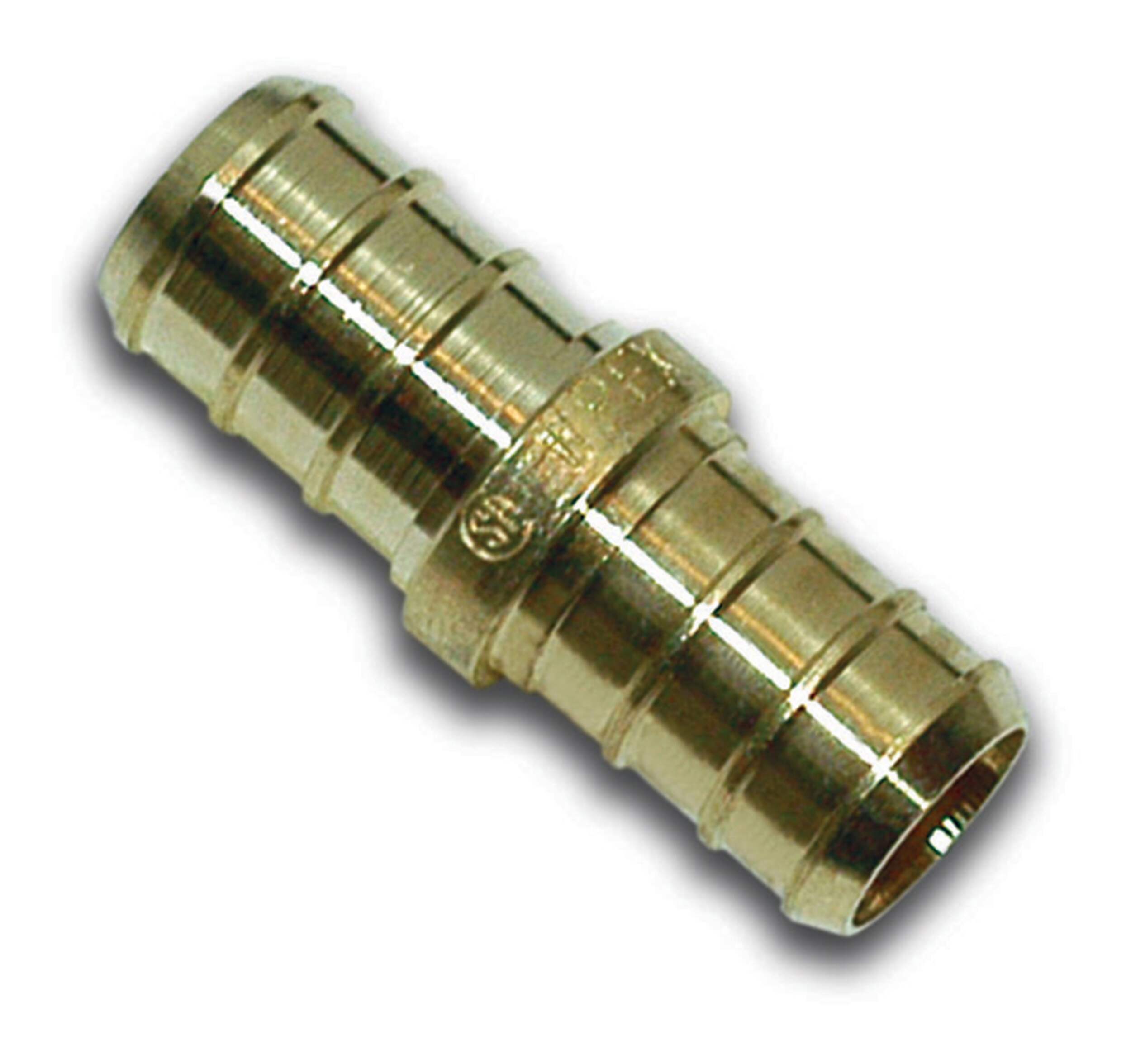 Waterline Solid Brass Coupling Fitting for PEX Pipe, 1/2-in Overhead_Flat