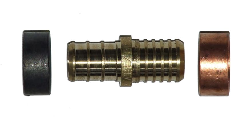 Waterline Push N' Connect Straight Valve, 1/2-in Straight Stop x 3