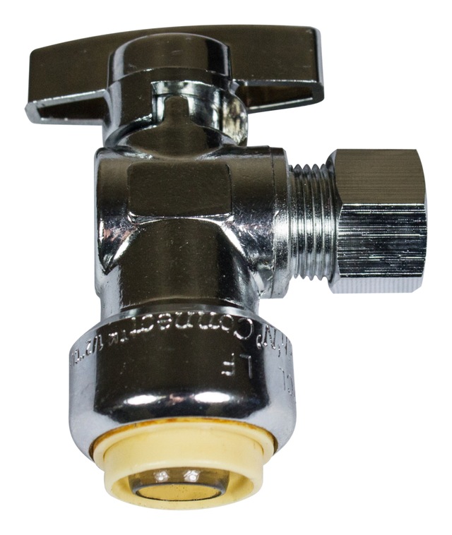 d'équerre Waterline Push N' Connect, butée d’angle 1/2 x